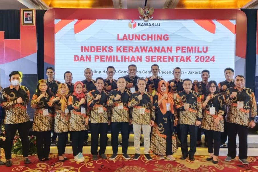 KORDIV HP2H BAWASLU MURA IKUTI PELUNCURAN IKP 2024 DI JAKARTA 