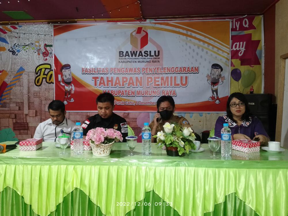 Bawaslu Murung Raya melakukan Giat Fasilitasi Tahapan Pemilu 