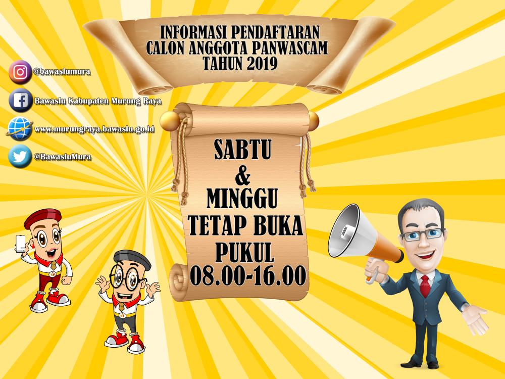 PENERIMAAN BERKAS PELAMAR CALON ANGGOTA PANWASCAM